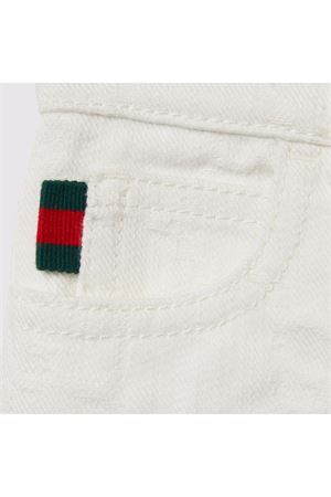 shorts in cotone bianco GUCCI KIDS | 808310XDC569692